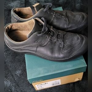 Clarks Beastie Skater Low Lace Full Grain Black Leather 11 M